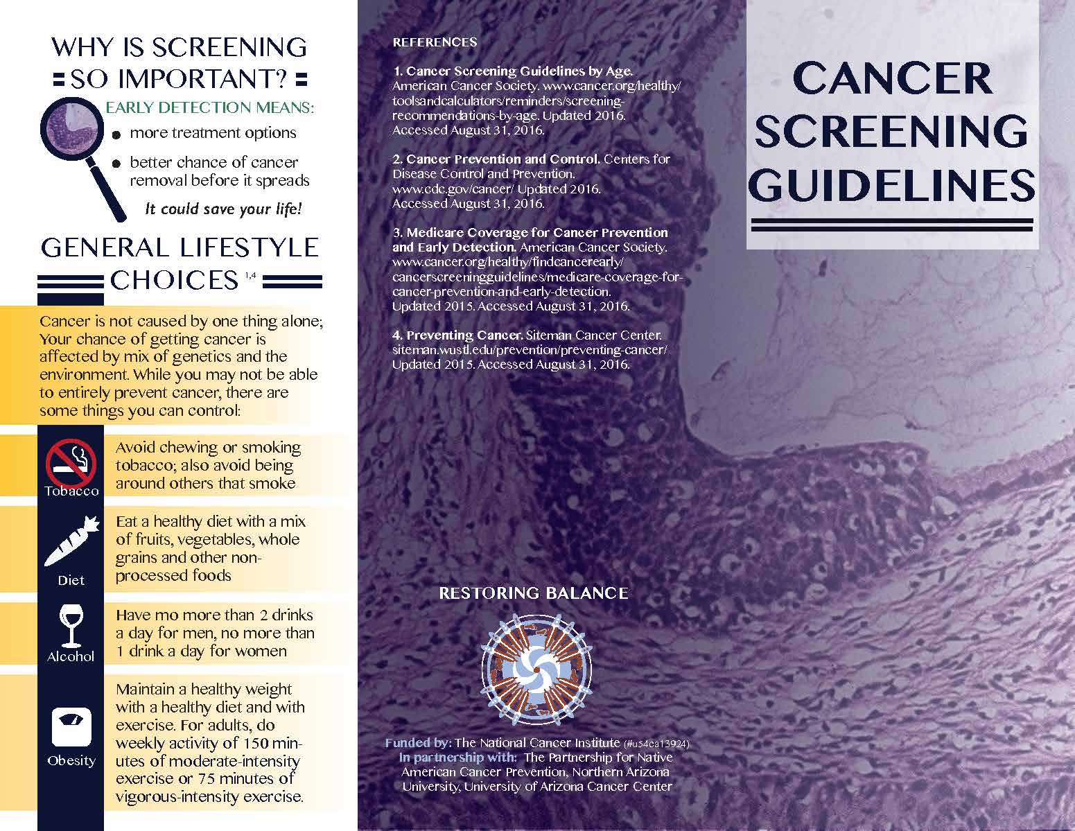Cancer Screening Guidelines